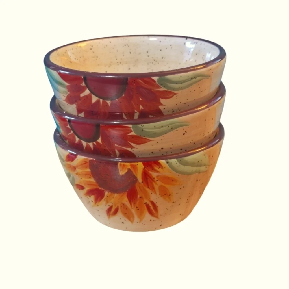 Pfaltzgraff Evening Sun Small Bowl  Autumn Colors Sunflower Retired Pottery